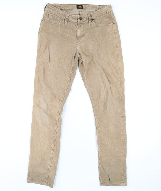Womens UK Size 27 in Lee Cooper Regular Fit  Beige Trousers