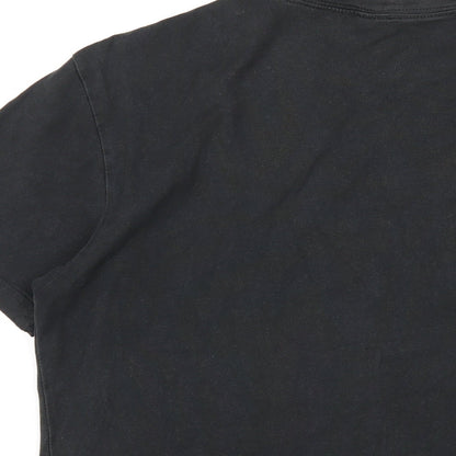 Womens UK Size S Gap Black Basic T-Shirt