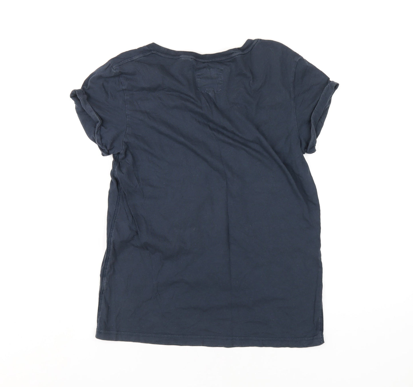 Womens UK Size 8 Jack Wills Blue Basic T-Shirt