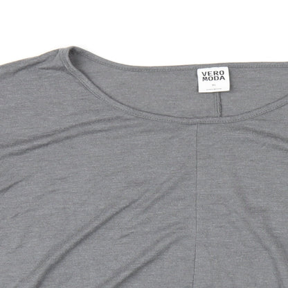 Womens UK Size XL VERO MODA Grey Basic T-Shirt