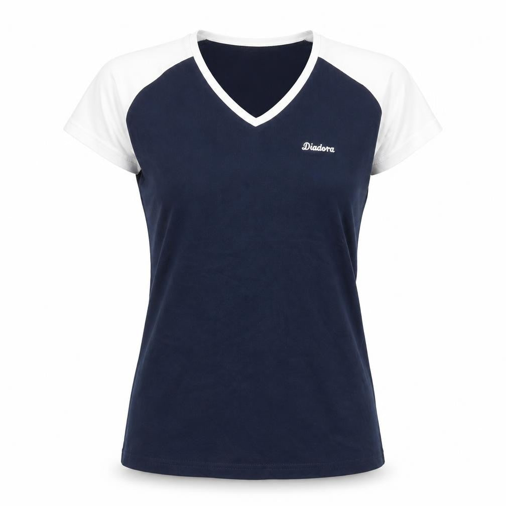 Womens UK Size 16 Diadora Blue Basic T-Shirt