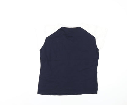 Womens UK Size 16 Diadora Blue Basic T-Shirt