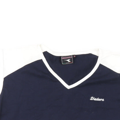 Womens UK Size 16 Diadora Blue Basic T-Shirt
