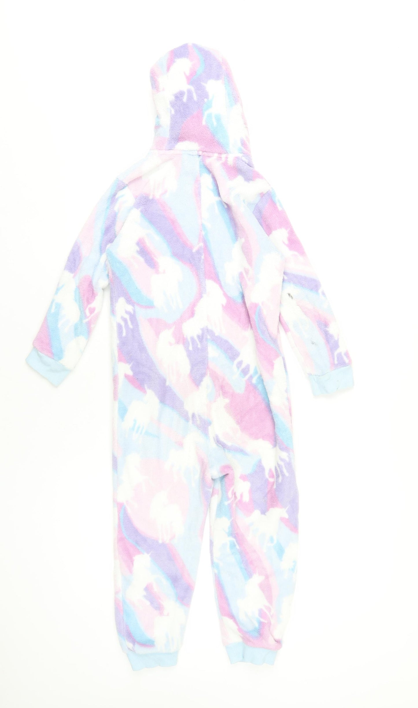 Monsoon Girls Multicoloured Geometric Polyester Top One Piece Size 5-6 Years Zip - Unicorns