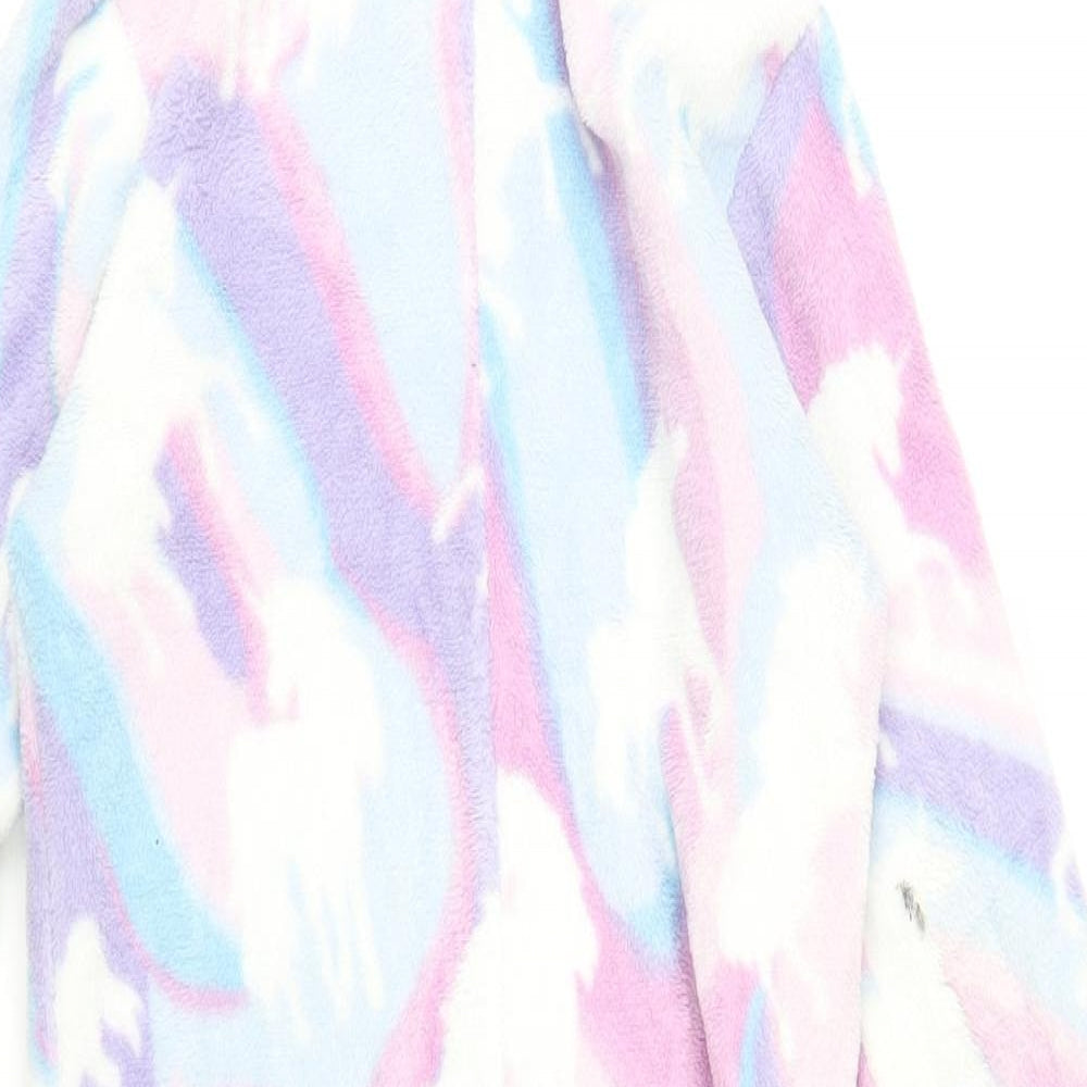 Monsoon Girls Multicoloured Geometric Polyester Top One Piece Size 5-6 Years Zip - Unicorns