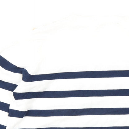 Womens UK Size M Cream White Pullover Jumper