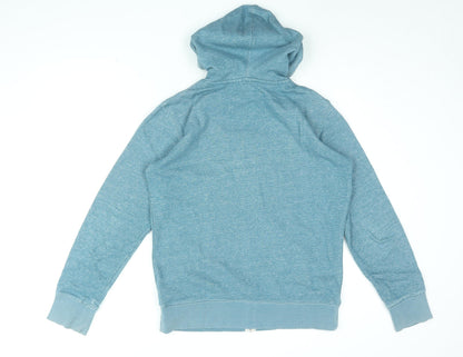 Mens UK Size S Debenhams Blue Full Zip Hoodie