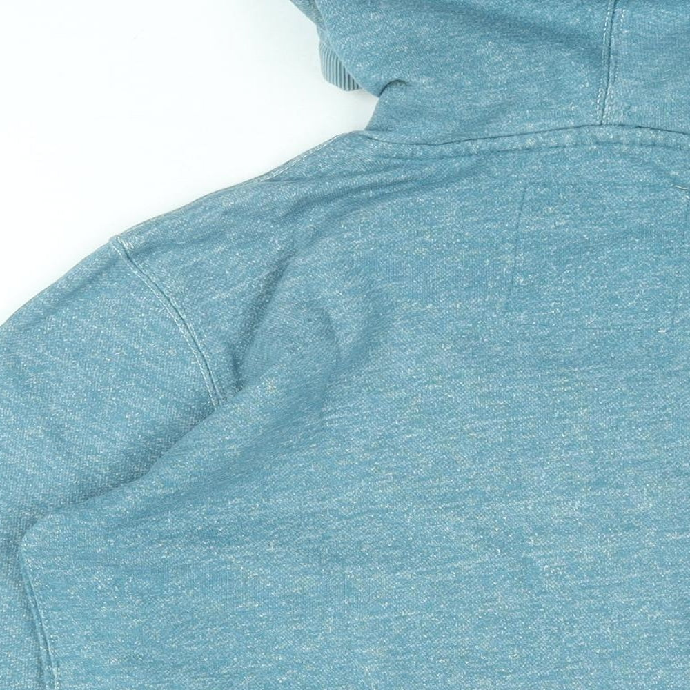 Mens UK Size S Debenhams Blue Full Zip Hoodie