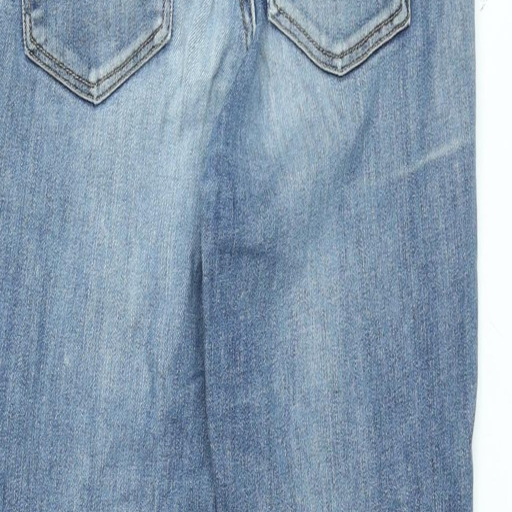 Monki Womens Blue Cotton Skinny Jeans Size 29 in L30.5 in Regular Zip