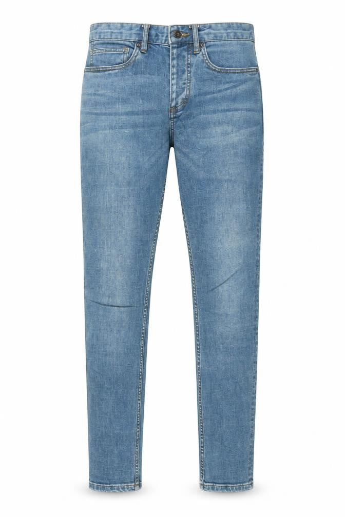 Topman Mens Blue Cotton Skinny Jeans Size 30 in L32 in Regular Zip