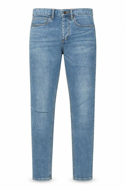 Topman Mens Blue Cotton Skinny Jeans Size 30 in L32 in Regular Zip