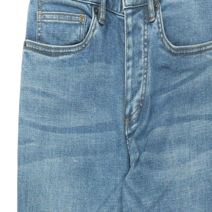 Topman Mens Blue Cotton Skinny Jeans Size 30 in L32 in Regular Zip