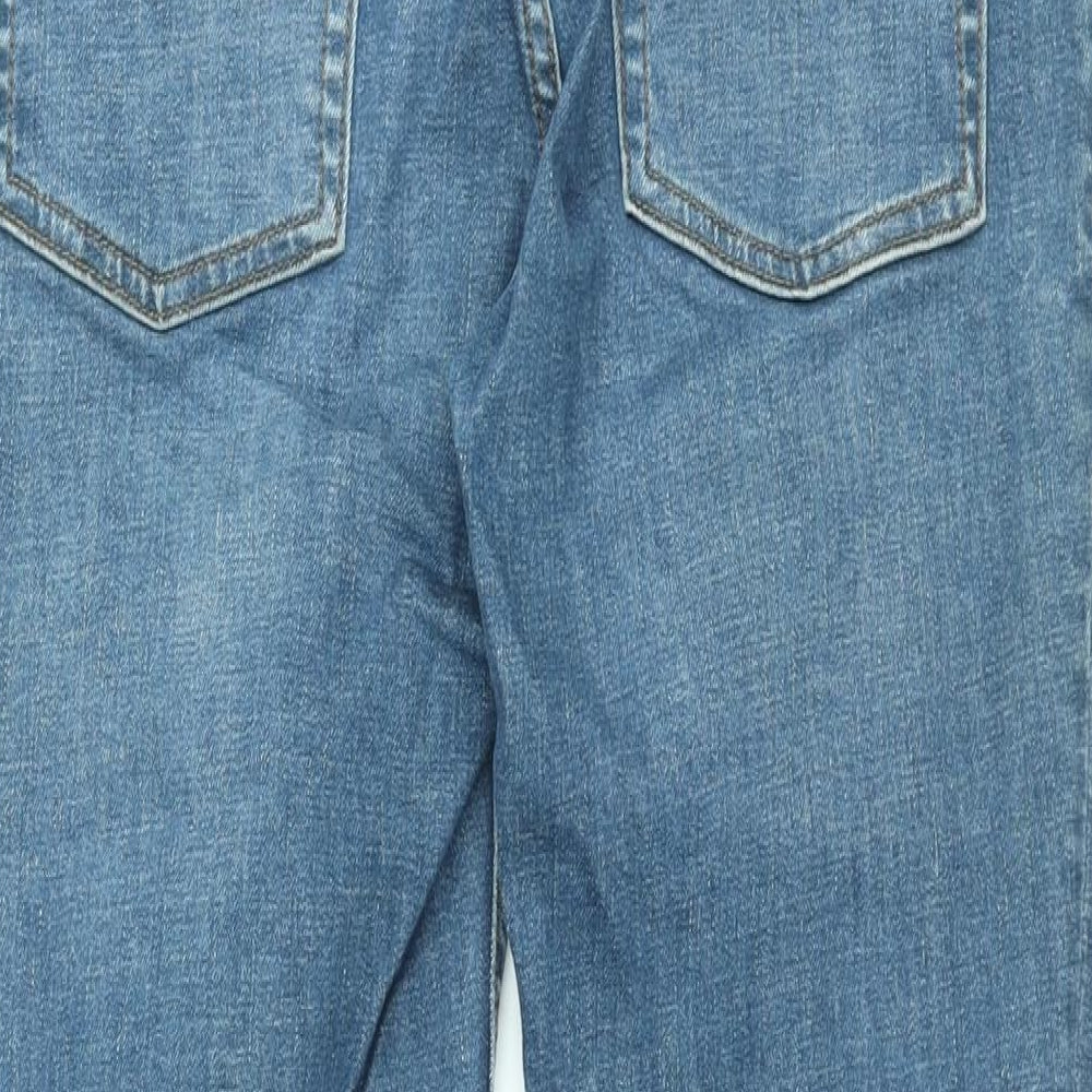 Topman Mens Blue Cotton Skinny Jeans Size 30 in L32 in Regular Zip