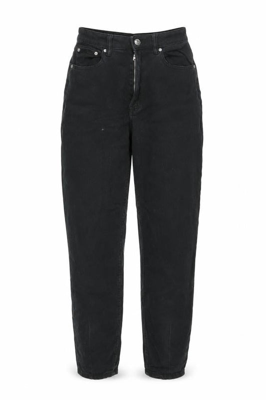 Womens UK Size 8 H&M Regular Fit Mom Black Jeans
