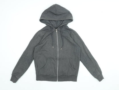 DeFacto Womens Grey Cotton Full Zip Hoodie Size XS Zip