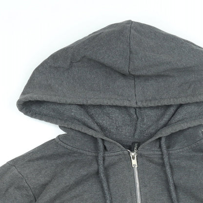 DeFacto Womens Grey Cotton Full Zip Hoodie Size XS Zip