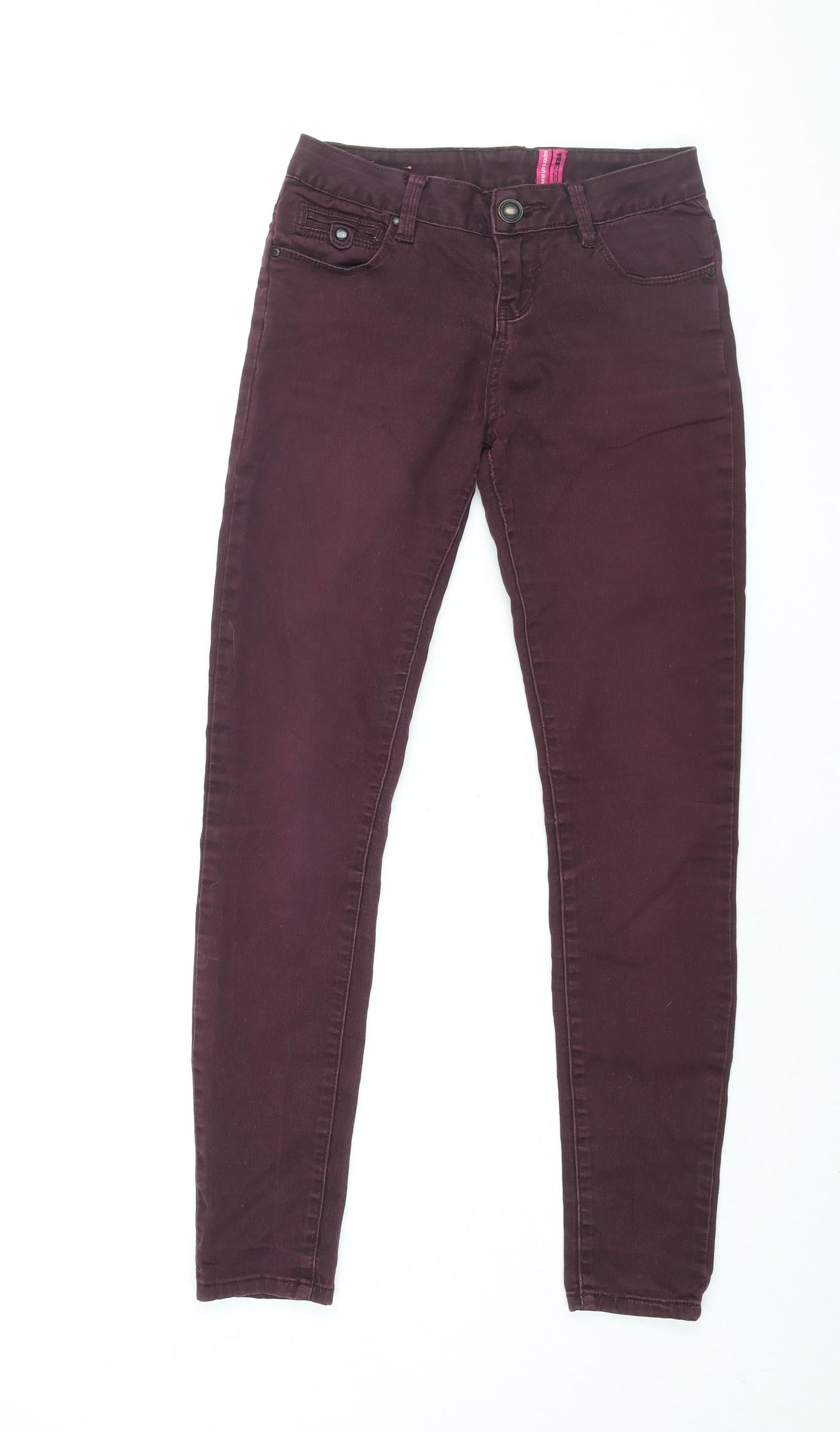 Supersoftskinny Womens Purple Cotton Skinny Jeans Size 8 L28.5 in Regular Zip