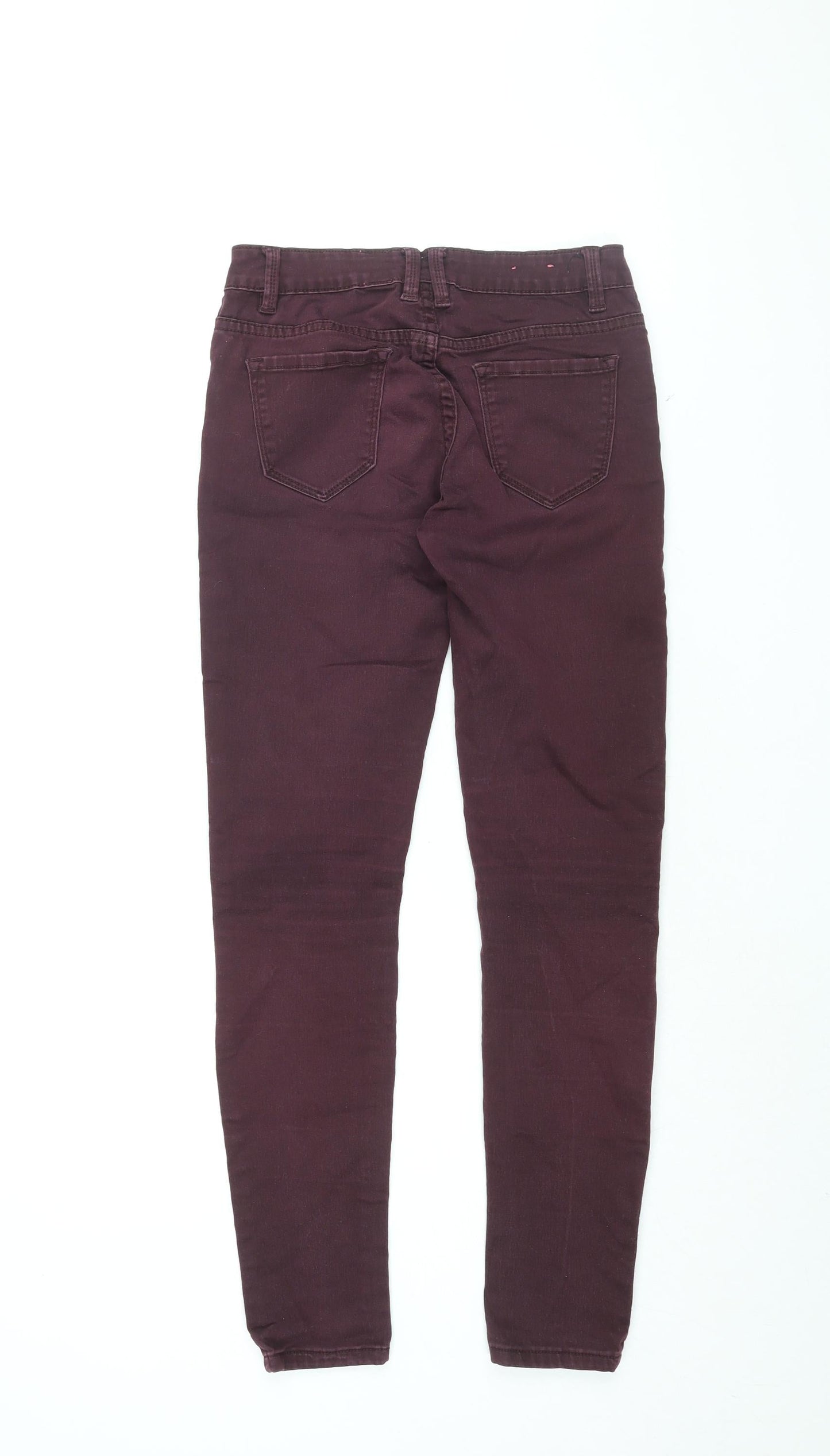 Supersoftskinny Womens Purple Cotton Skinny Jeans Size 8 L28.5 in Regular Zip