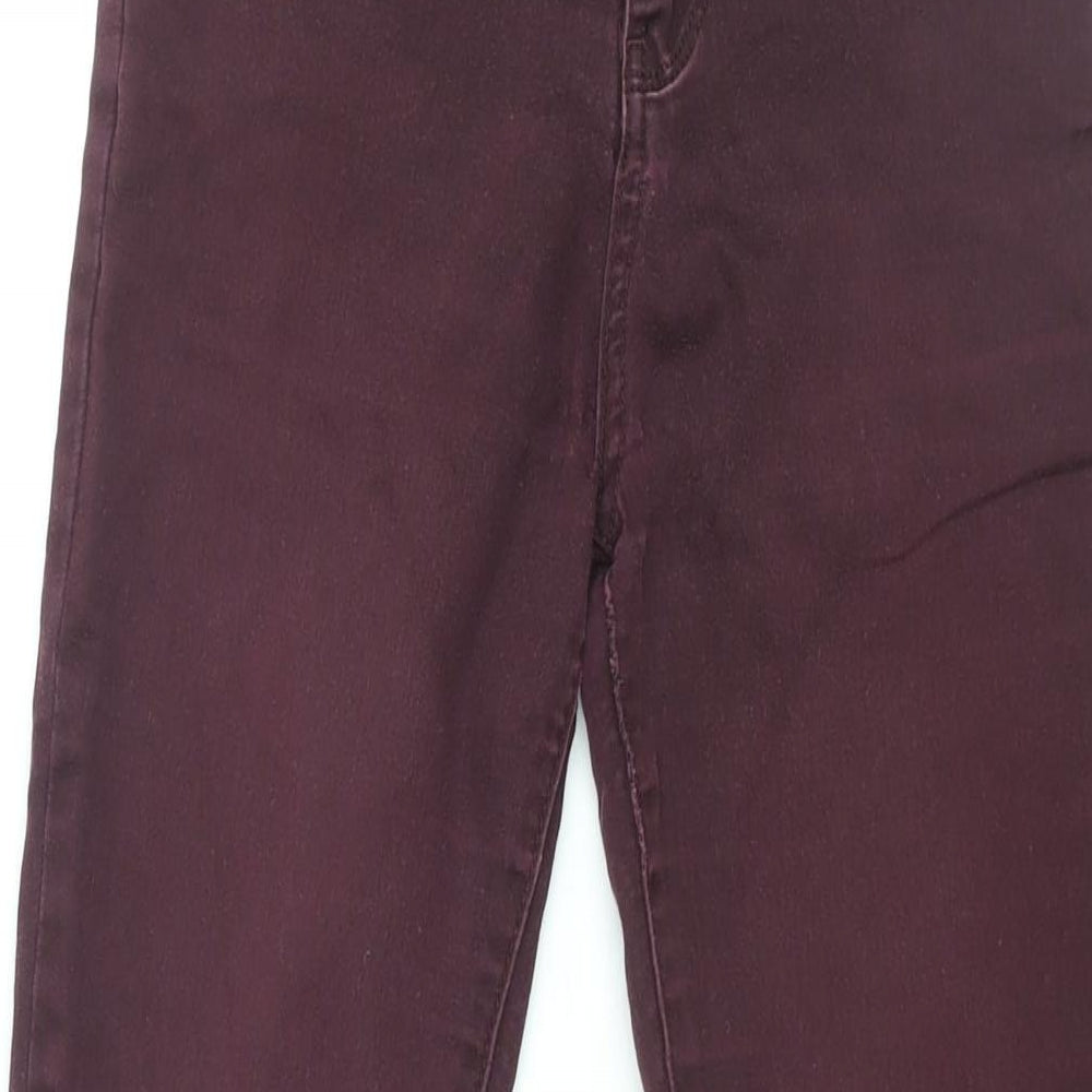 Supersoftskinny Womens Purple Cotton Skinny Jeans Size 8 L28.5 in Regular Zip