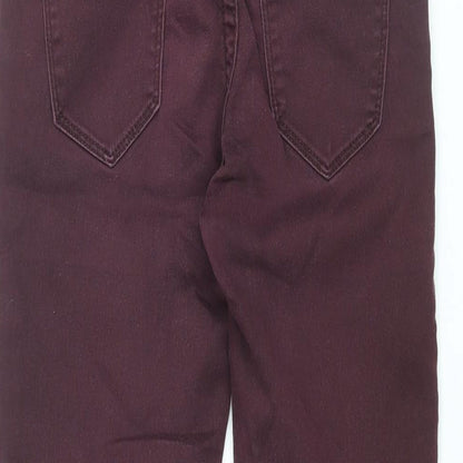 Supersoftskinny Womens Purple Cotton Skinny Jeans Size 8 L28.5 in Regular Zip