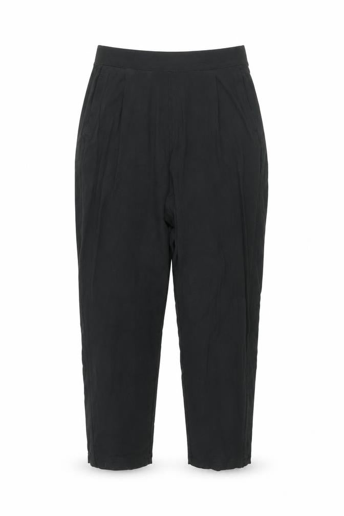 Womens UK Size 10 Marks and Spencer Regular Fit Cropped Black Trousers