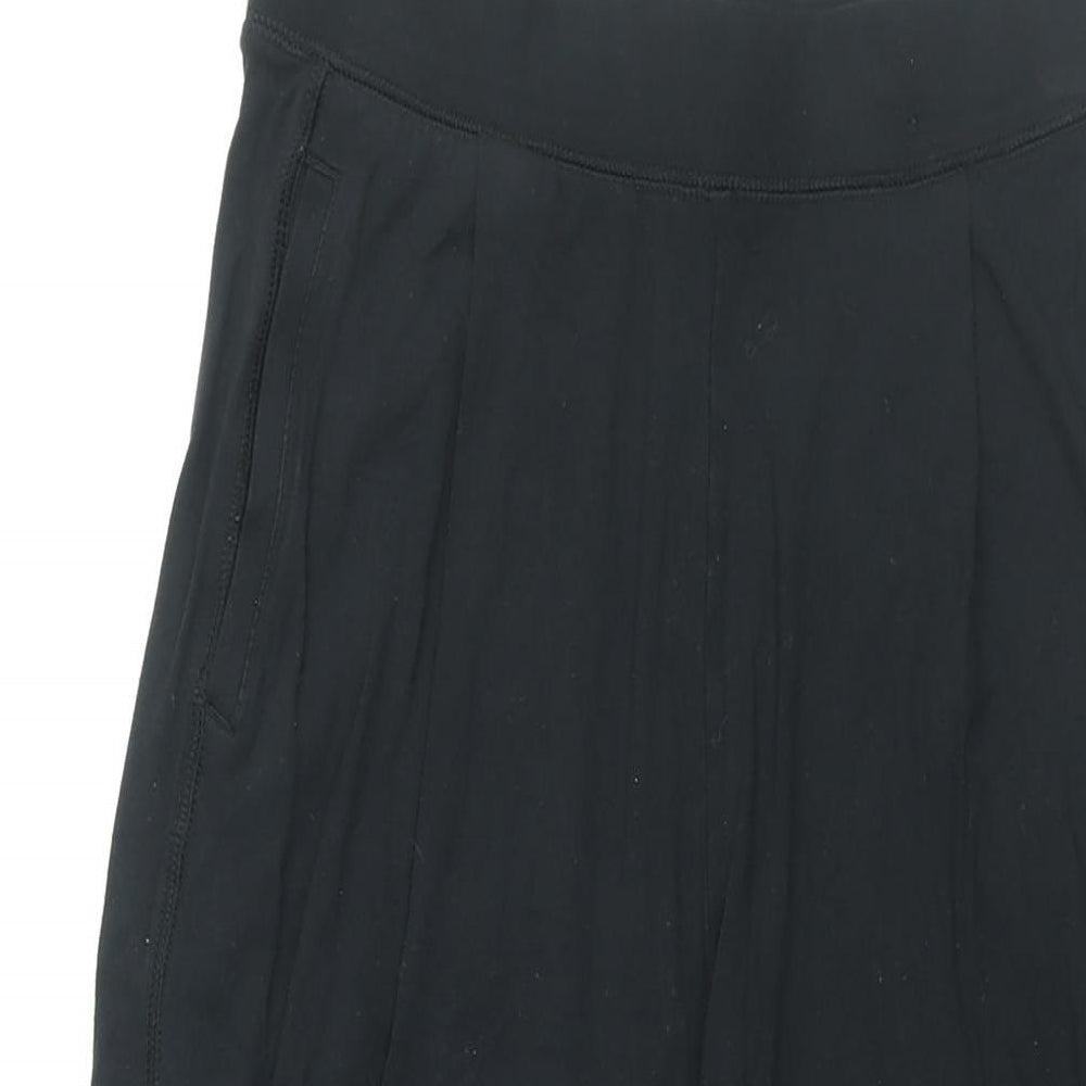 Womens UK Size 10 Marks and Spencer Regular Fit Cropped Black Trousers