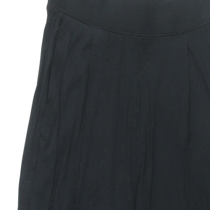 Womens UK Size 10 Marks and Spencer Regular Fit Cropped Black Trousers