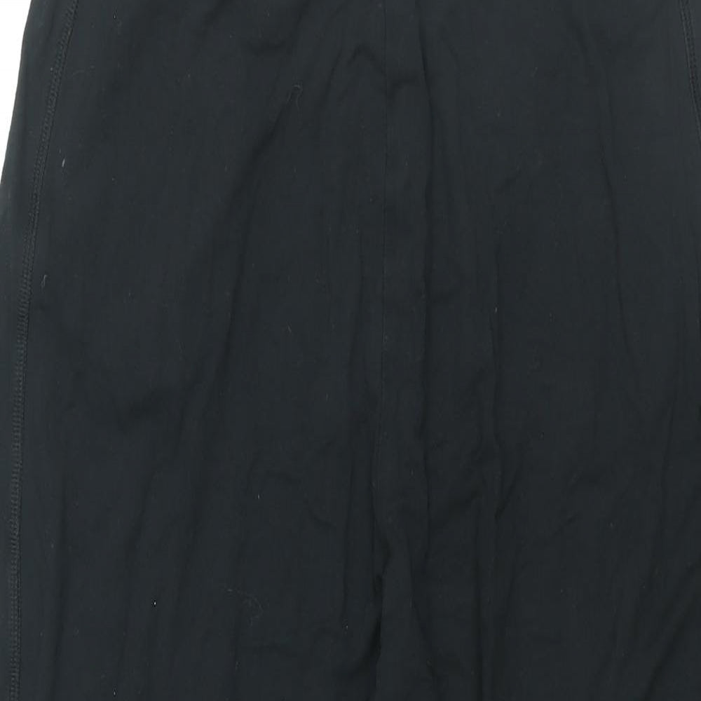 Womens UK Size 10 Marks and Spencer Regular Fit Cropped Black Trousers