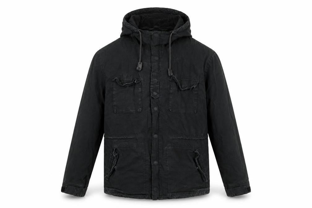 Next Mens Black Jacket Coat Size L Zip