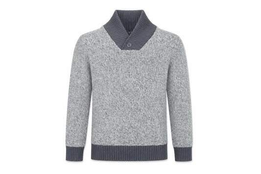 Pepperts Boys Grey V-Neck Cotton Pullover Jumper Size 8-9 Years Pullover