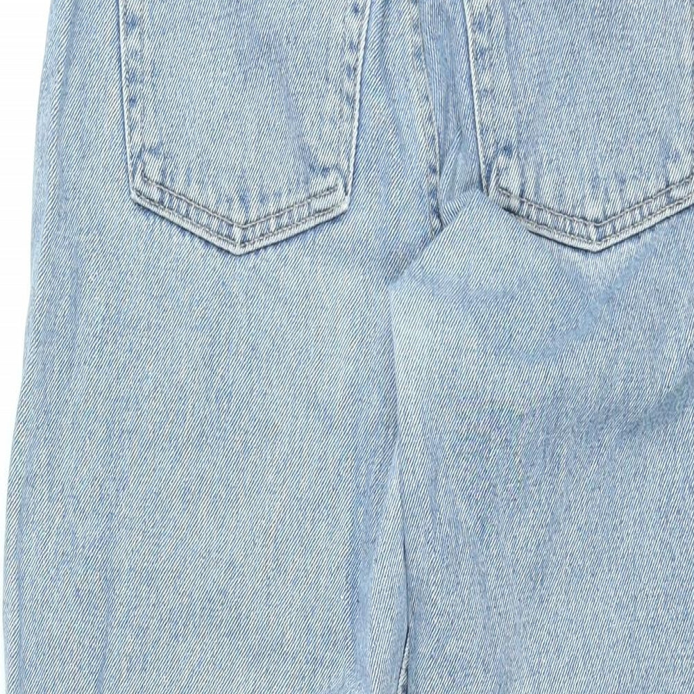 American Apparel Womens Blue Cotton Mom Jeans Size 26 in L32.5 in Regular Zip