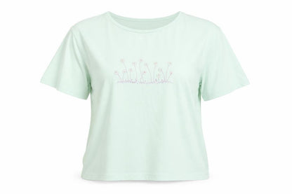 Womens UK Size 14 Holmewood Blue Basic T-Shirt