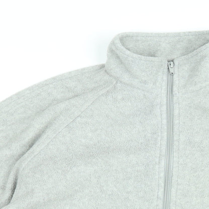 Casual Comfort Womens Grey Polyester Full Zip Sweatshirt Size 18 Zip