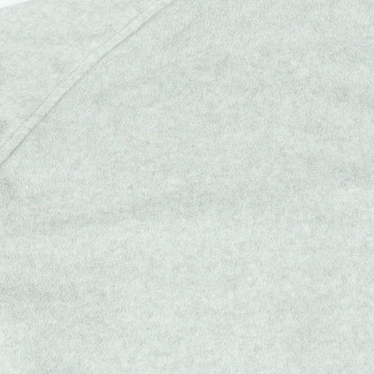 Casual Comfort Womens Grey Polyester Full Zip Sweatshirt Size 18 Zip