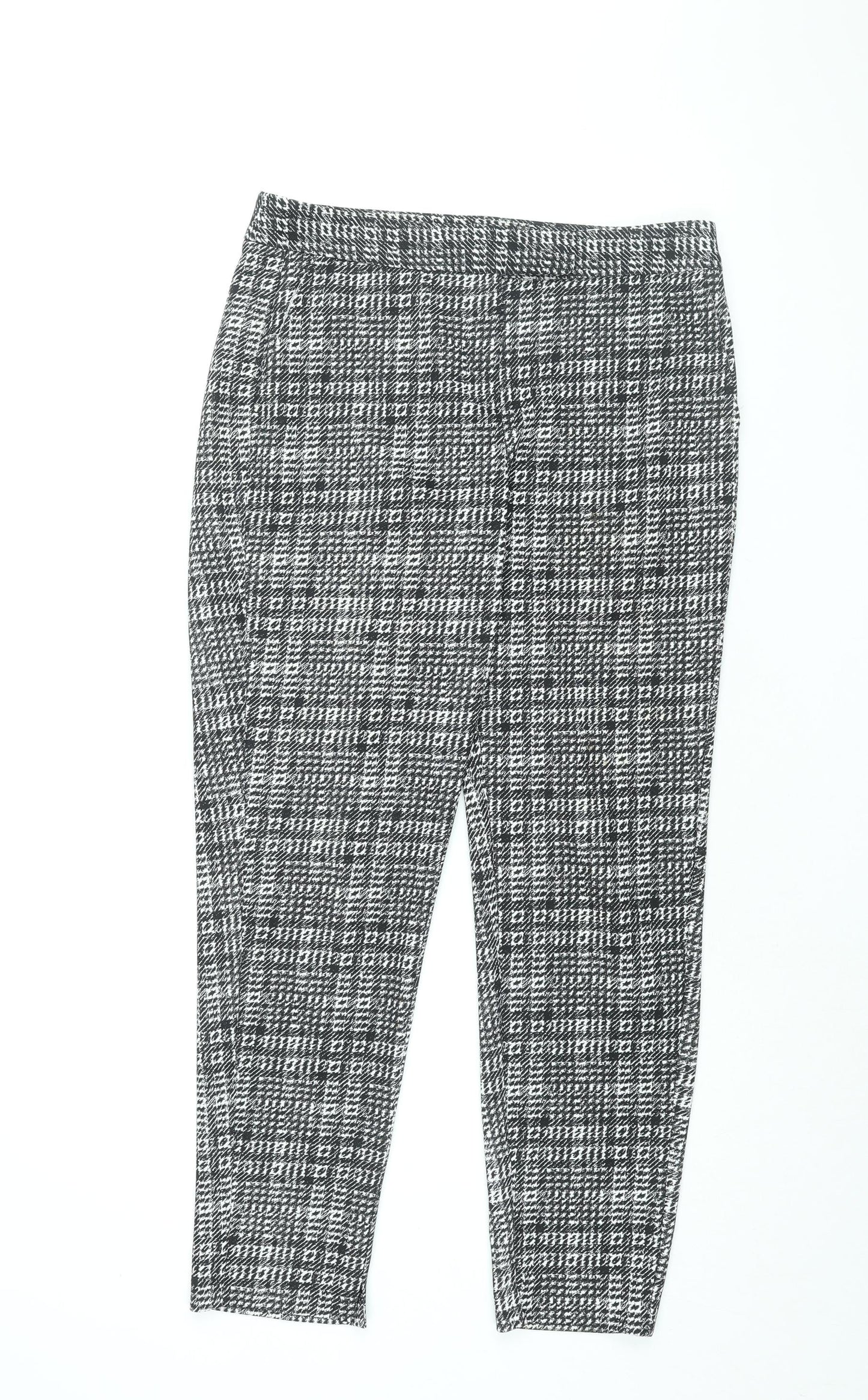 Womens UK Size 10 Dorothy Perkins Regular Fit  Black Trousers