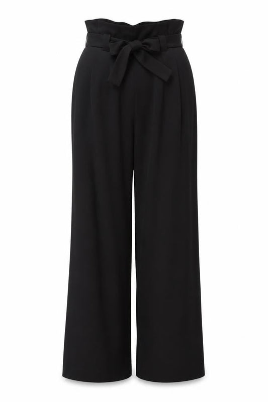 Womens UK Size 8 Lipsy Regular Fit  Black Trousers