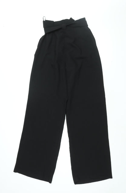 Womens UK Size 8 Lipsy Regular Fit  Black Trousers