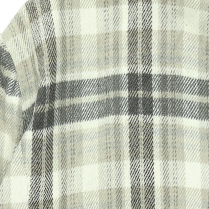 Debenhams Womens Beige Plaid Overcoat Coat Size 22 Button