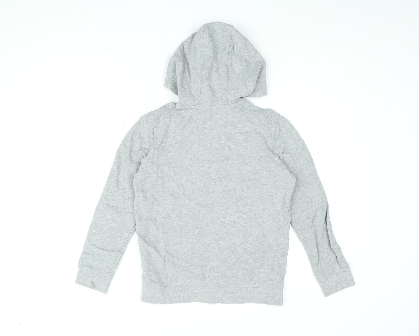 Marks and Spencer Boys Grey Cotton Full Zip Hoodie Size 10-11 Years Zip