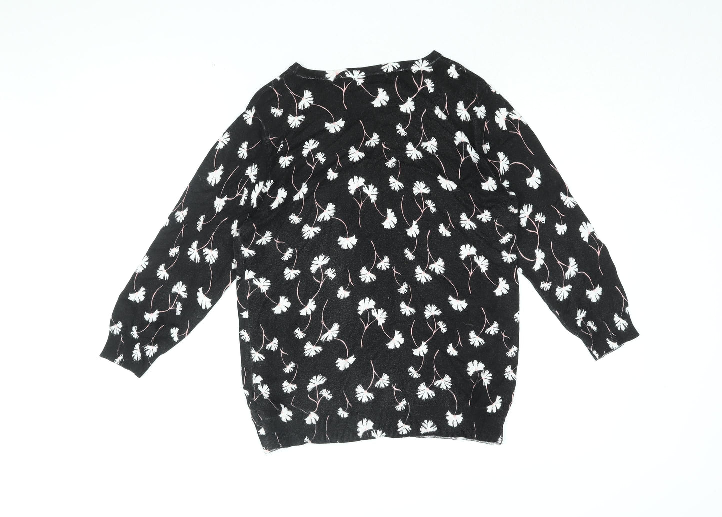 Womens UK Size 14 Debenhams Black Pullover Jumper