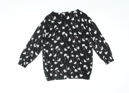 Womens UK Size 14 Debenhams Black Pullover Jumper