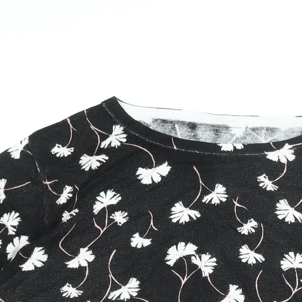 Womens UK Size 14 Debenhams Black Pullover Jumper