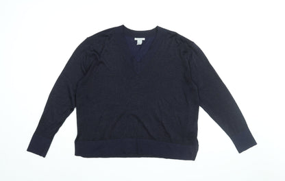 Womens UK Size M H&M Blue Pullover Jumper