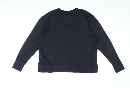Womens UK Size M H&M Blue Pullover Jumper