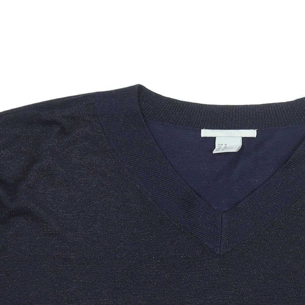 Womens UK Size M H&M Blue Pullover Jumper
