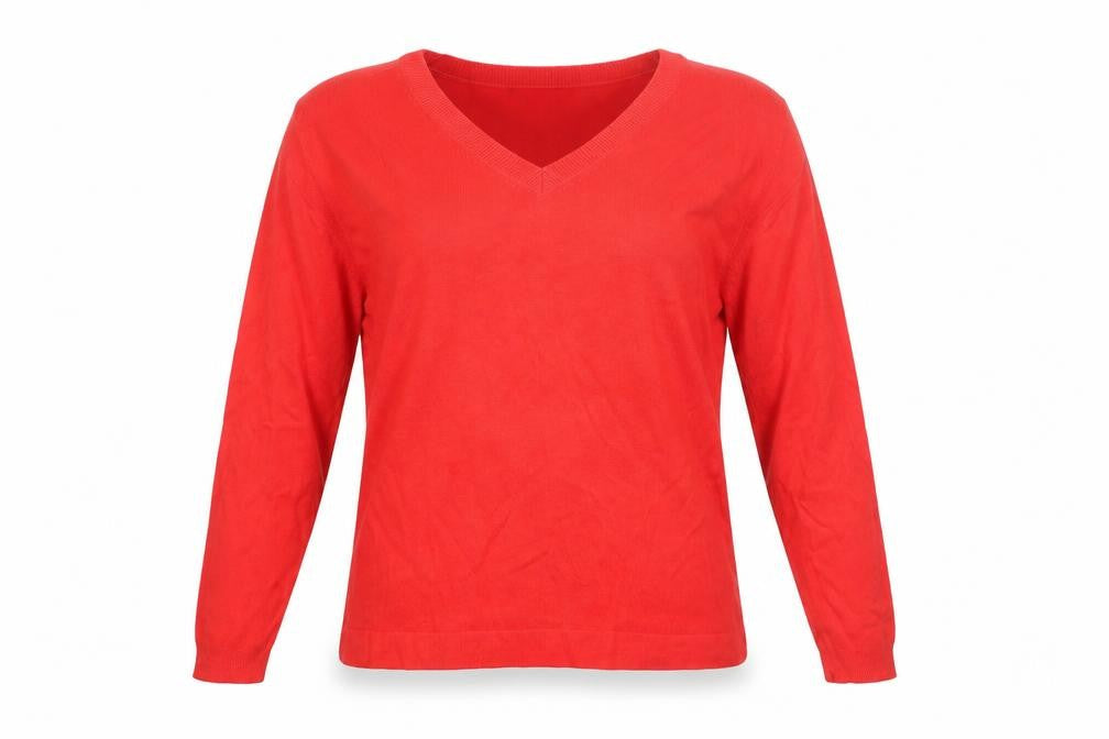 Womens UK Size M Marks and Spencer Red Pullover Jumper