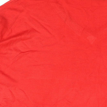 Womens UK Size M Marks and Spencer Red Pullover Jumper