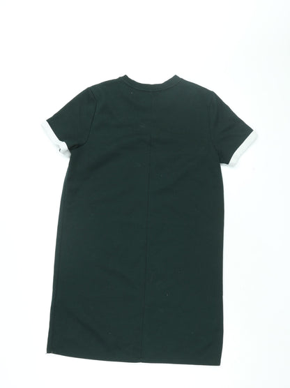 FOREVER 21 Womens Green Polyester Shift Size S Round Neck Pullover