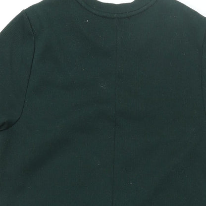 FOREVER 21 Womens Green Polyester Shift Size S Round Neck Pullover