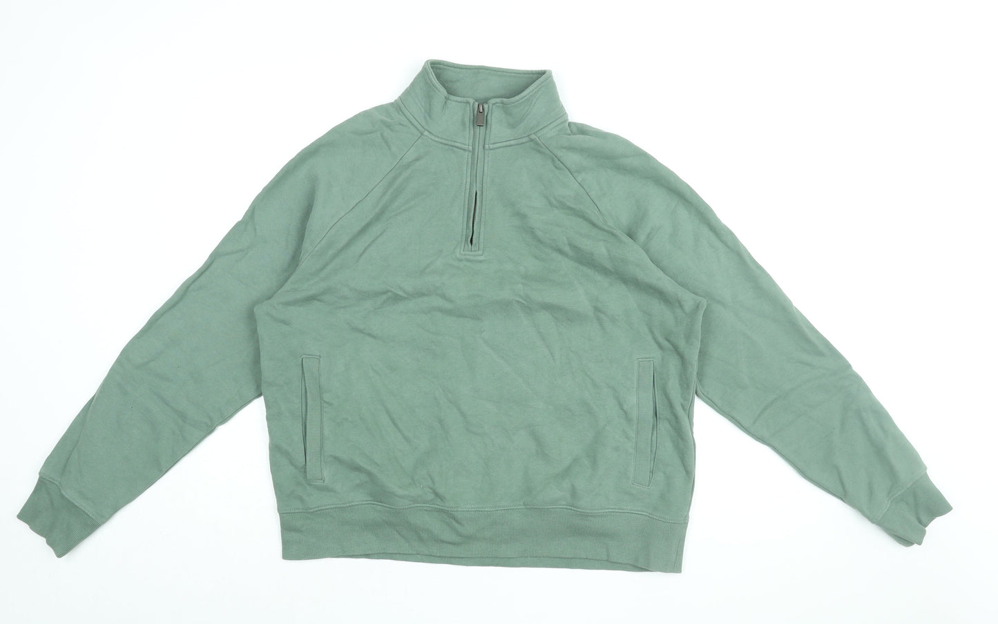 Womens UK Size L Marks and Spencer Green Pullover Sweatshirt